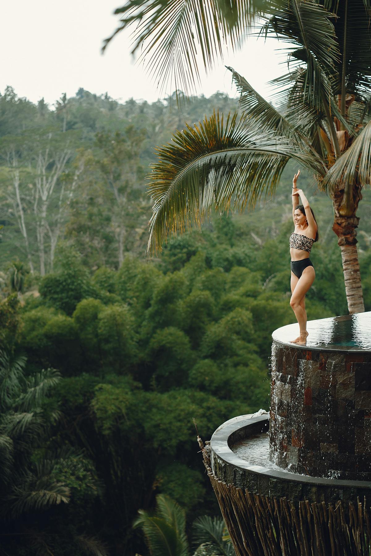 Bali Retreat Center with infinity pool and jungle
